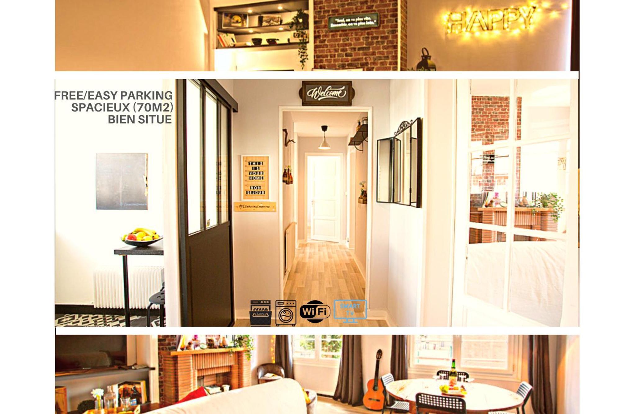 #LIndustrioChampetre Free Parking, Bien Situé, Spacieux, Proche Clinique Rouen Esterno foto